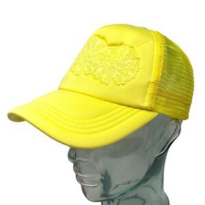 FA Fucking Awesome Yellow Mesh Snapback Trucker Hat